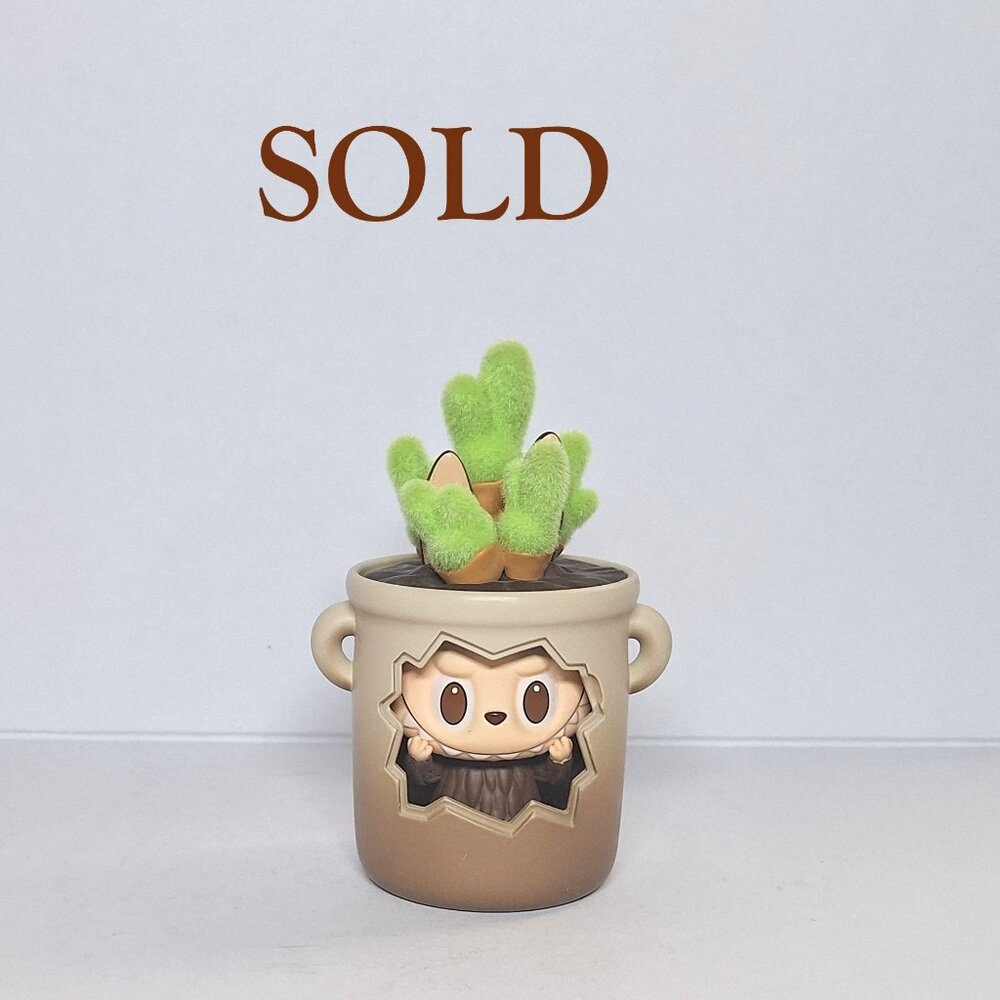 Labubu The Monsters Almost Hidden Series Flower Pot